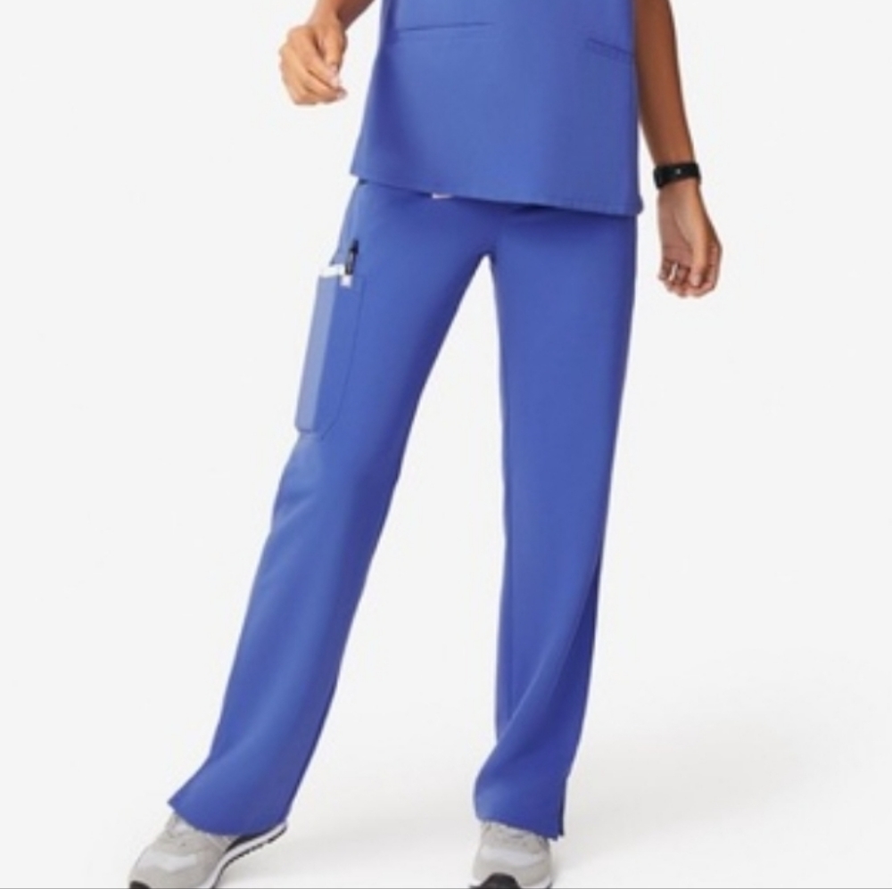 FIGS Denim Large Petite Scrub Pants